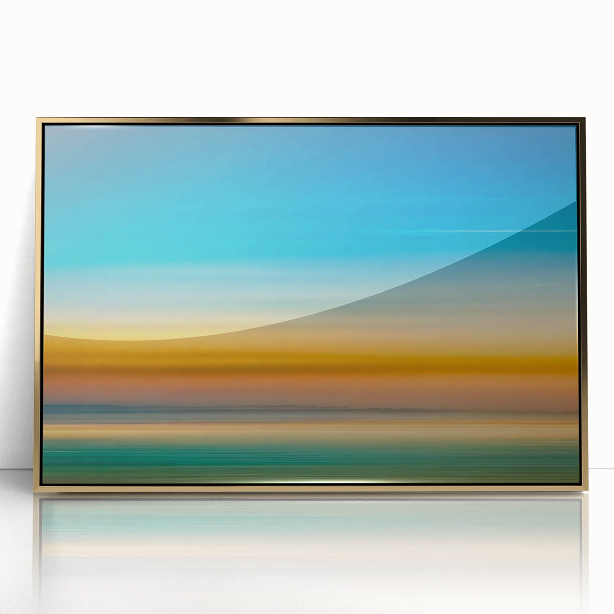Tranquil Horizon Abstract Wall Art – Color Motion Photography