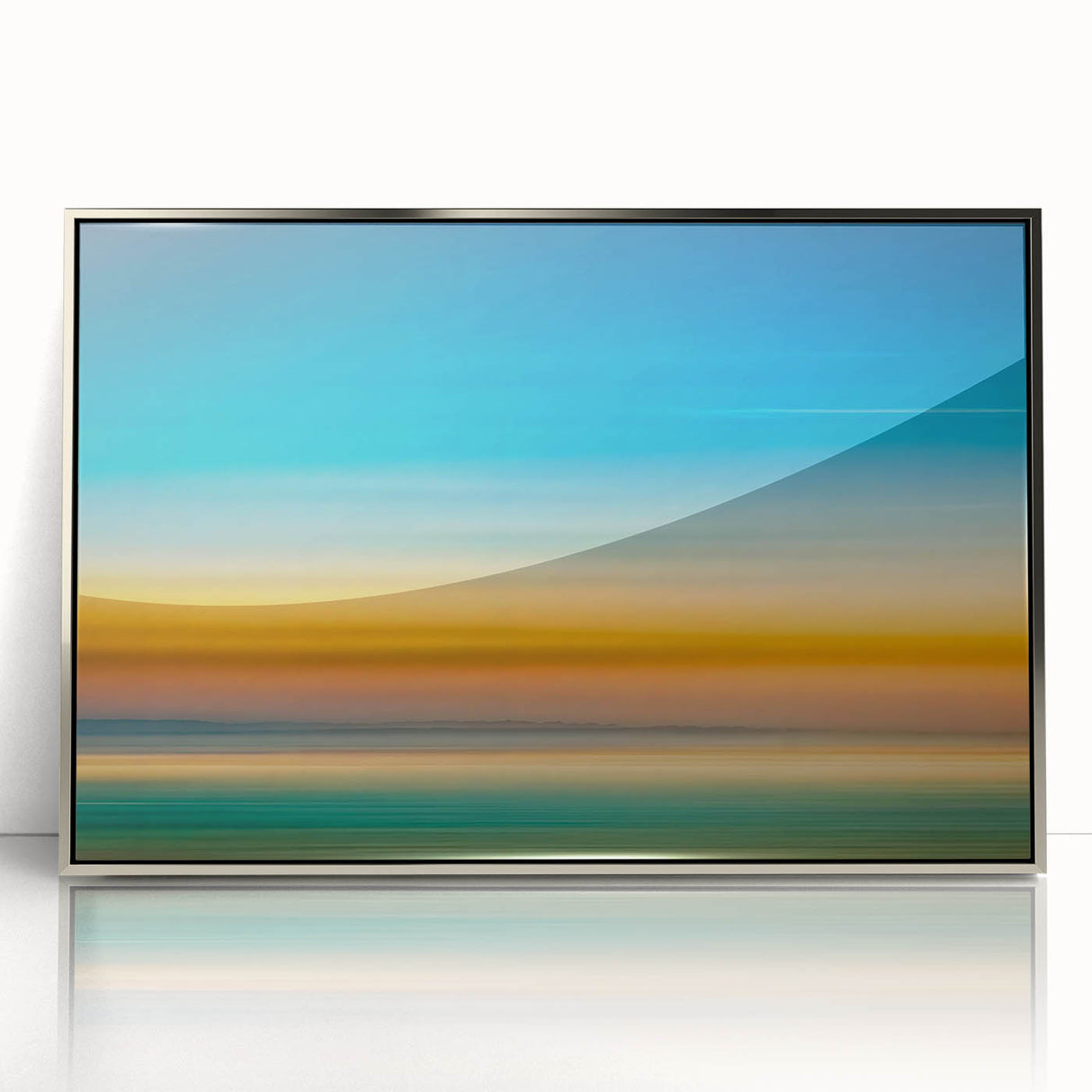 Tranquil Horizon Abstract Wall Art – Color Motion Photography
