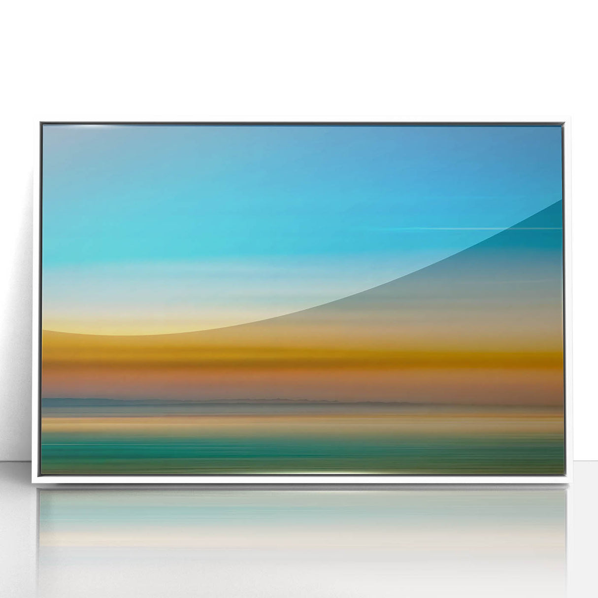 Tranquil Horizon Abstract Wall Art – Color Motion Photography
