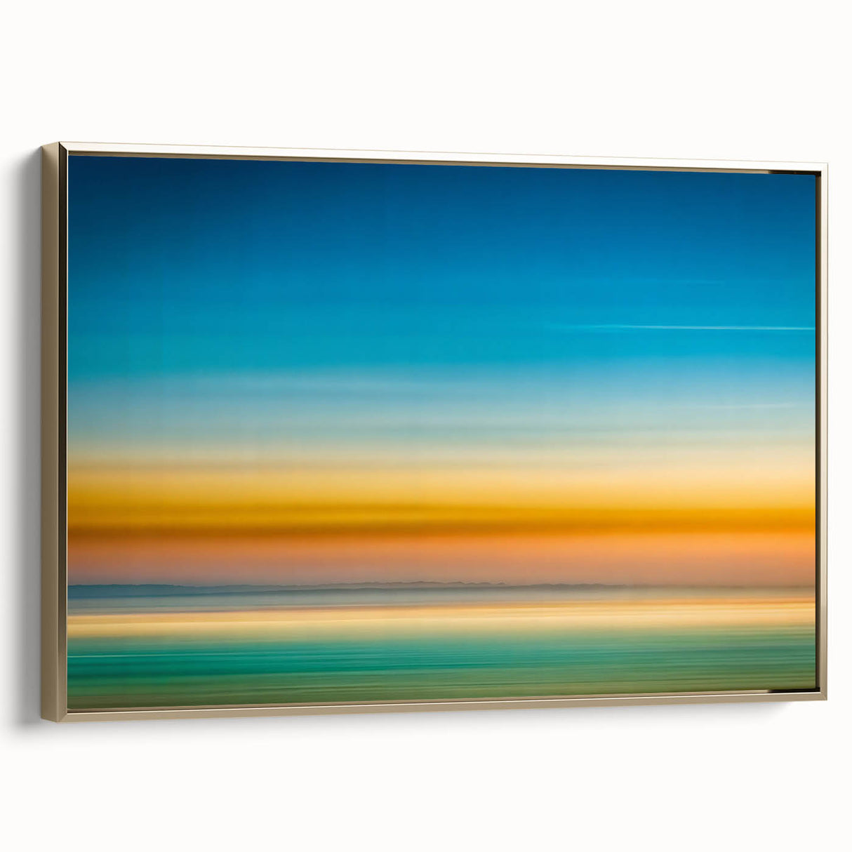 Tranquil Horizon Abstract Wall Art – Color Motion Photography