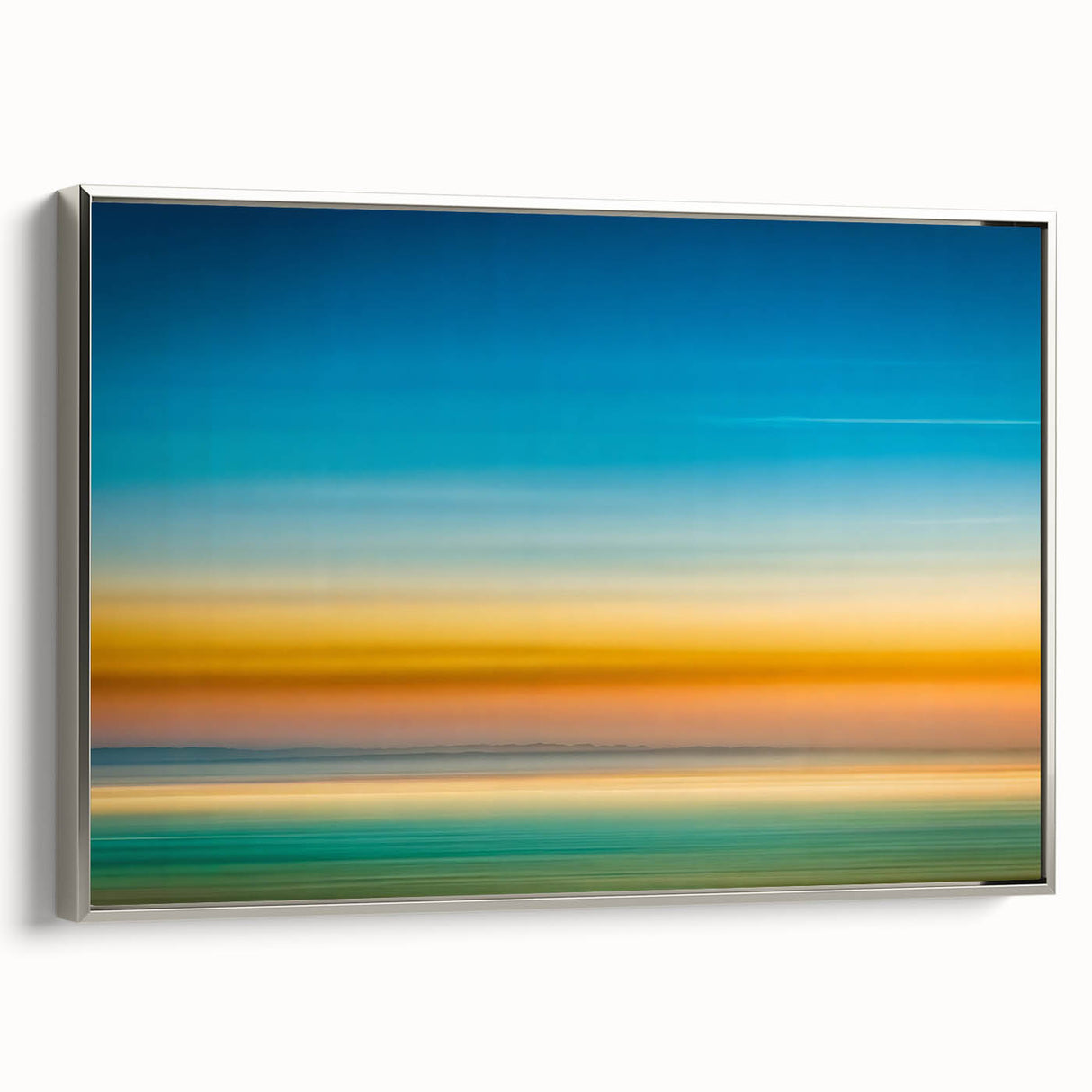 Tranquil Horizon Abstract Wall Art – Color Motion Photography
