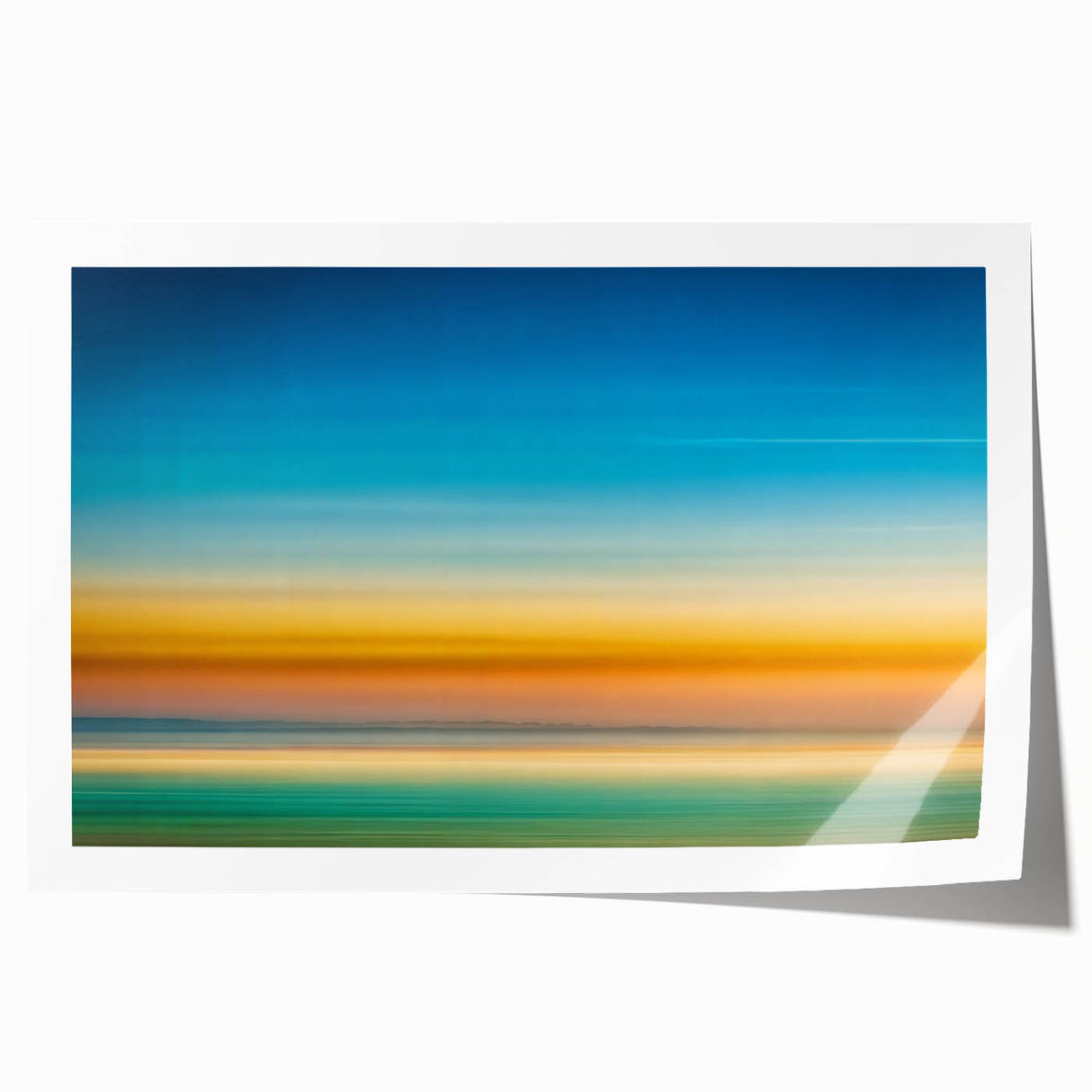 Tranquil Horizon Abstract Wall Art – Color Motion Photography
