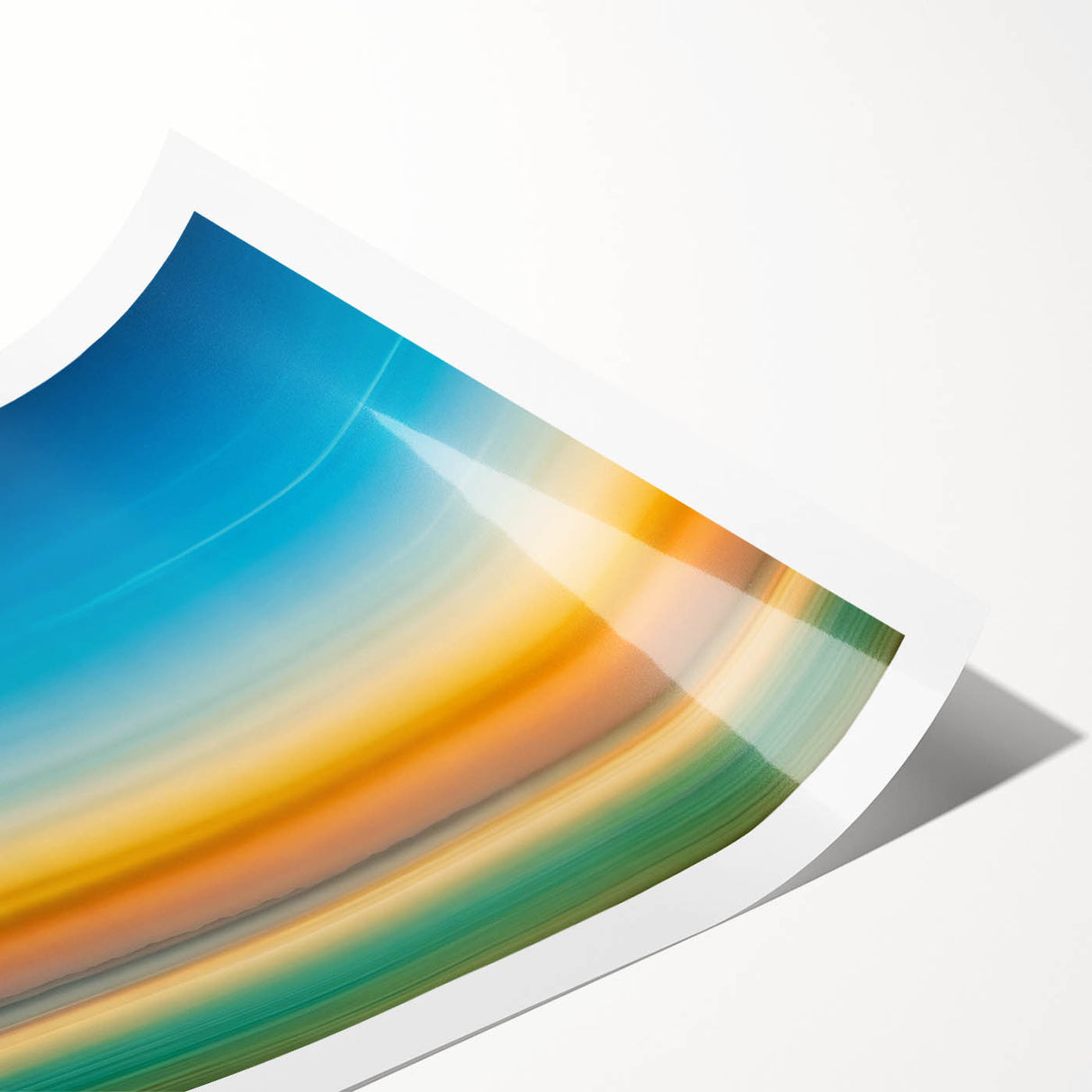 Tranquil Horizon Abstract Wall Art – Color Motion Photography