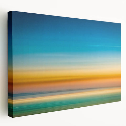 Tranquil Horizon Abstract Wall Art – Color Motion Photography