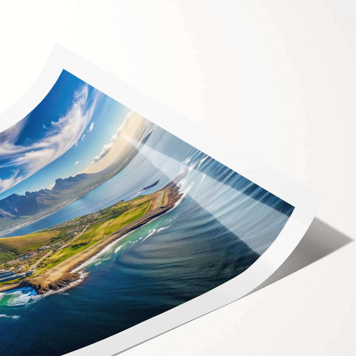 Extra large rolled print featuring line art flowers in muted earth tones, ideal for large living room wall decor.