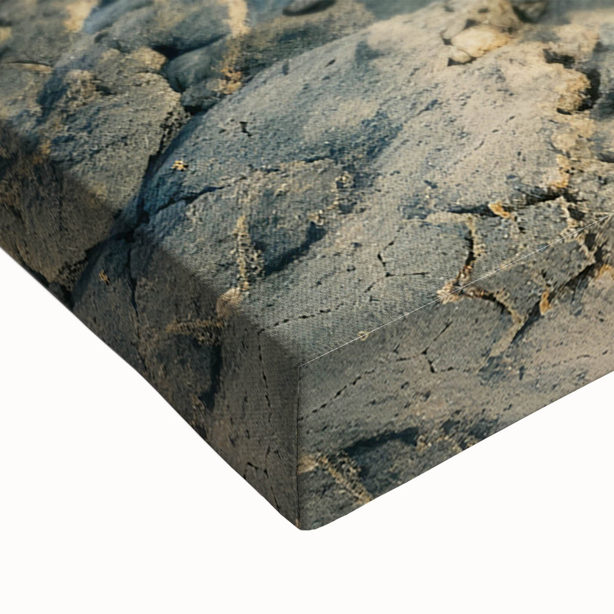 Large art depicting a black and white landscape of Azerbaijan on stretched canvas, suitable for bedroom wall decor.