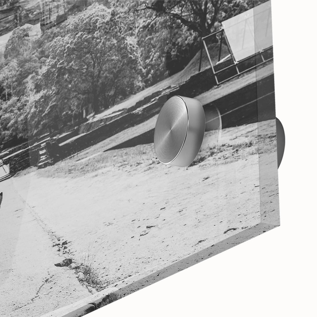 Large abstract wall art depicting the Sri Lankan landscape in muted earth tones on acrylic glass.