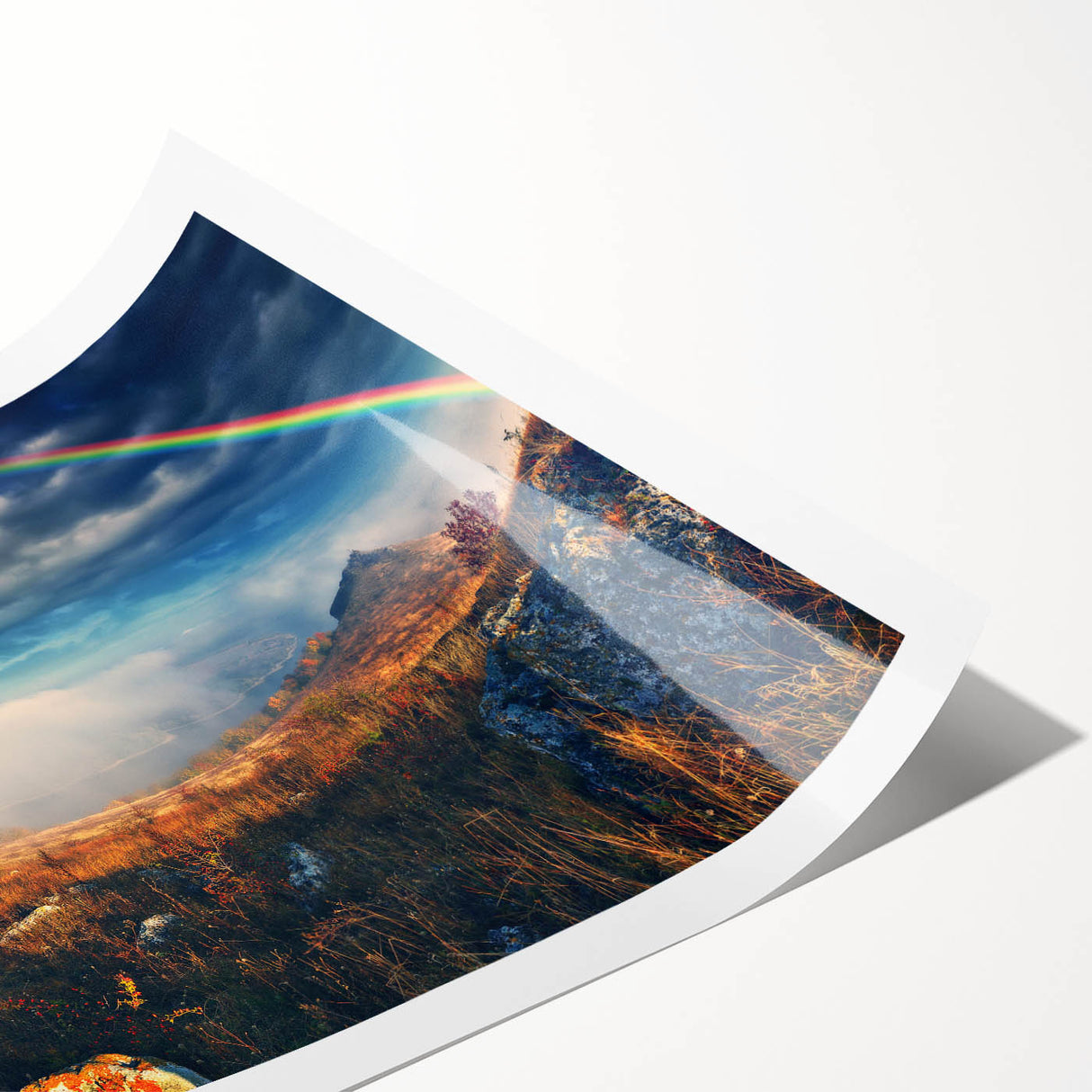 Extra large wall art featuring line art flowers in muted earth tones on rolled canvas, suitable for large living room decor.