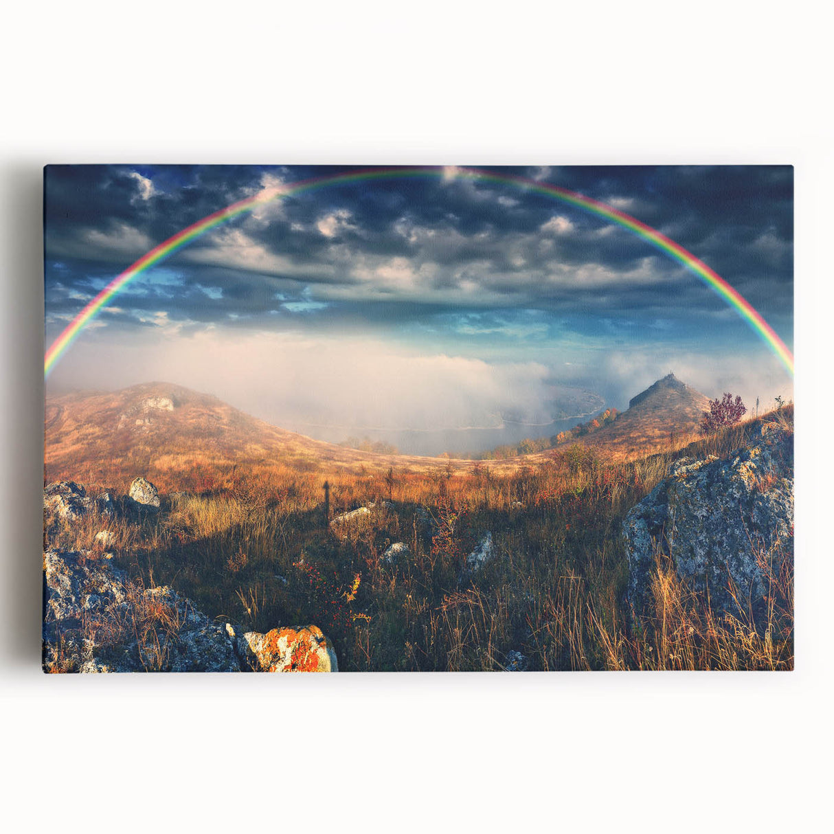 Black and white large art canvas of European scenery, ideal for kitchen wall art.