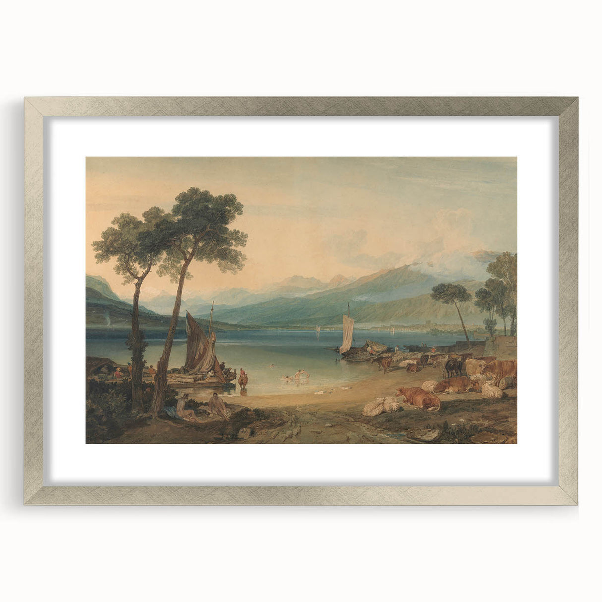 Classic Romantic Paintings: Lake Geneva and Mont Blanc