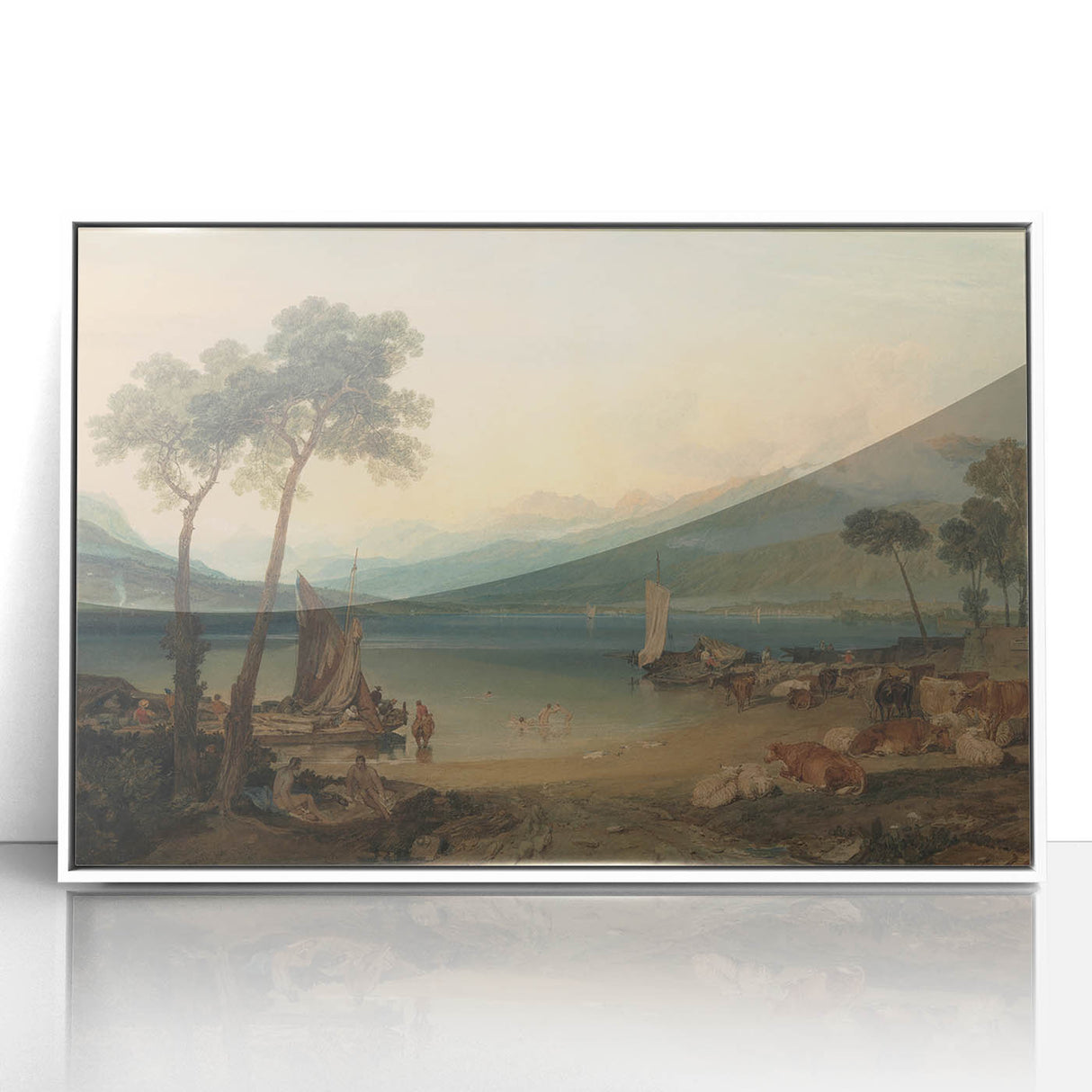 Classic Romantic Paintings: Lake Geneva and Mont Blanc