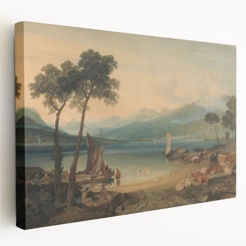 Classic Romantic Paintings: Lake Geneva and Mont Blanc