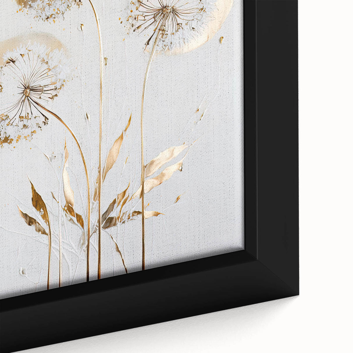 Close-up of a vibrant abstract floral framed canvas showcasing intricate details in rich colors, ideal for adding a modern touch to home decor.