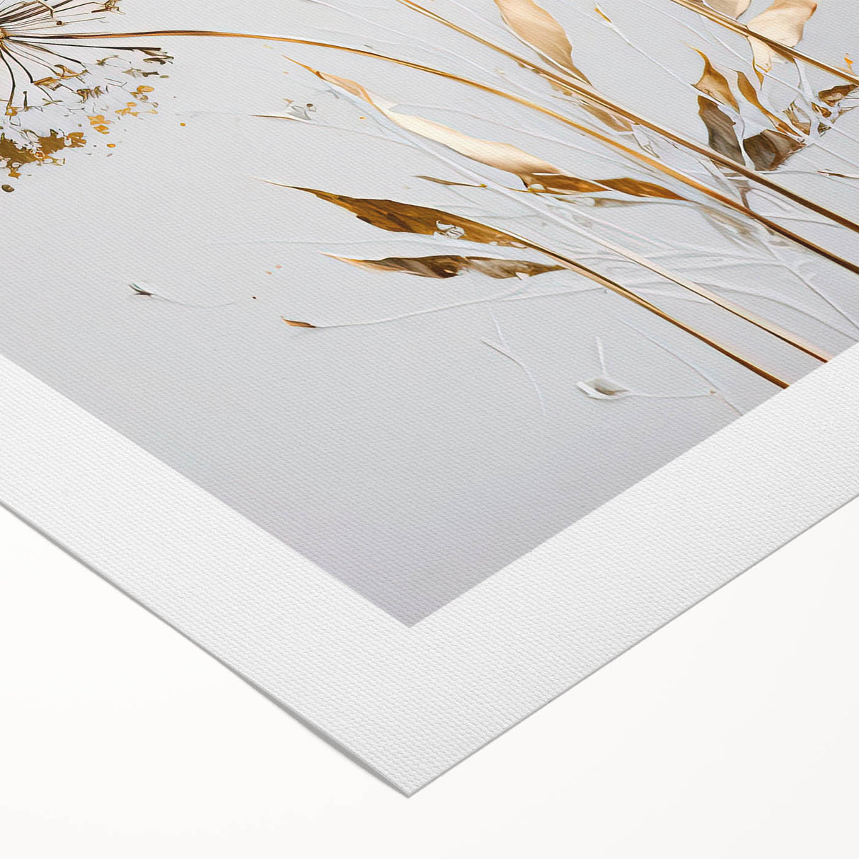 Abstract floral design on rolled canvas showcasing vibrant colors, intricate patterns, and a textured surface, ideal for modern home decor and artistic spaces.