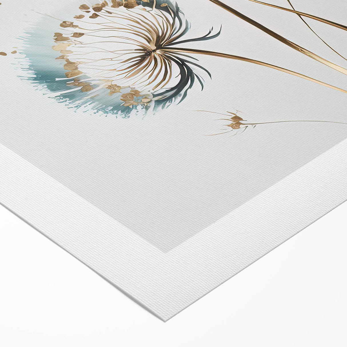 Vibrant abstract floral design on rolled canvas showcasing bold colors like pink, blue, and green, ideal for modern home decor. Perfect for wall art enthusiasts seeking unique decor.