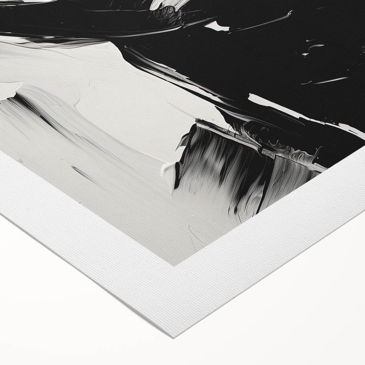 Abstract minimalist wall art on rolled canvas, showcasing soft pastel colors and geometric shapes, perfect for modern home decor. Packaged securely in a cardboard tube for safe delivery.