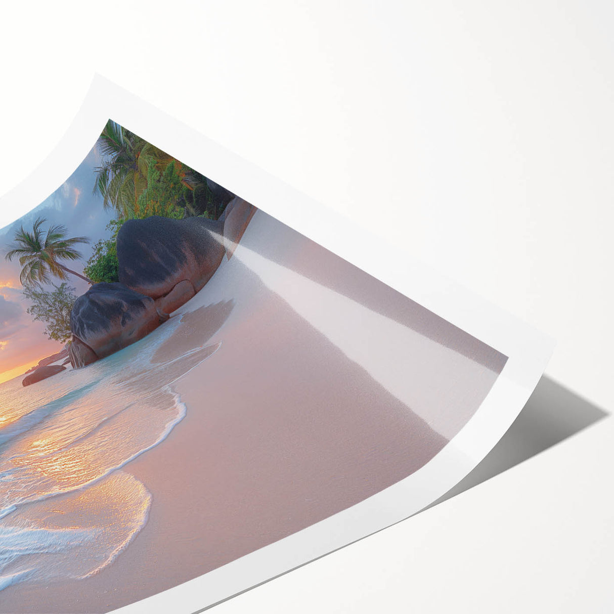 Extra large wall art featuring a line art design of flowers in monochrome, printed on rolled canvas.