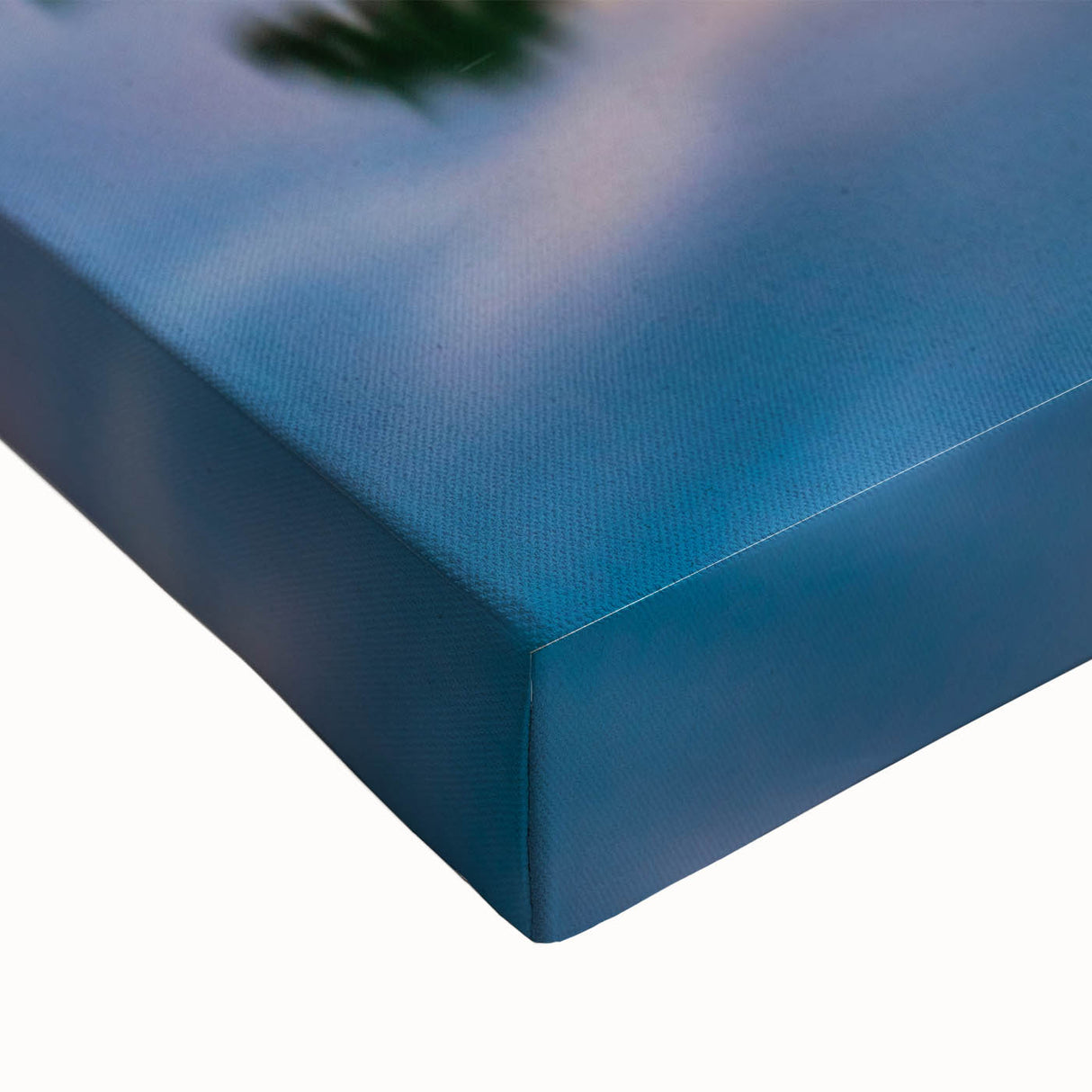 Large art on stretched canvas featuring a black and white landscape painting of a serene Thai scenery.