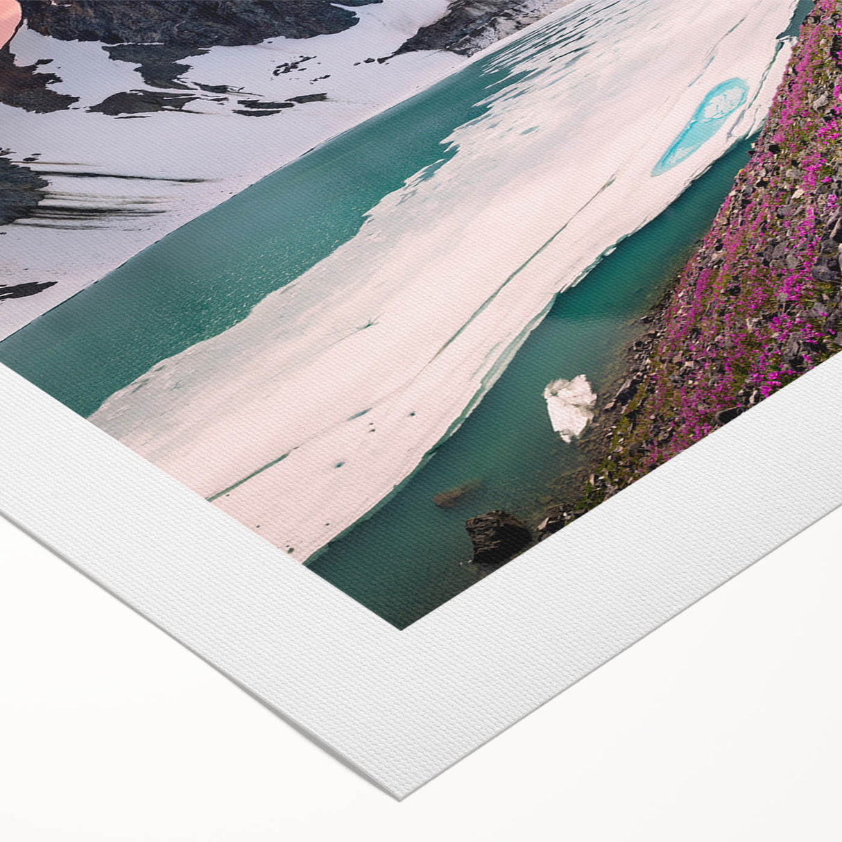 Art deco poster of Yukon scenery in muted earth tones on rolled canvas, suitable for dining room wall art.