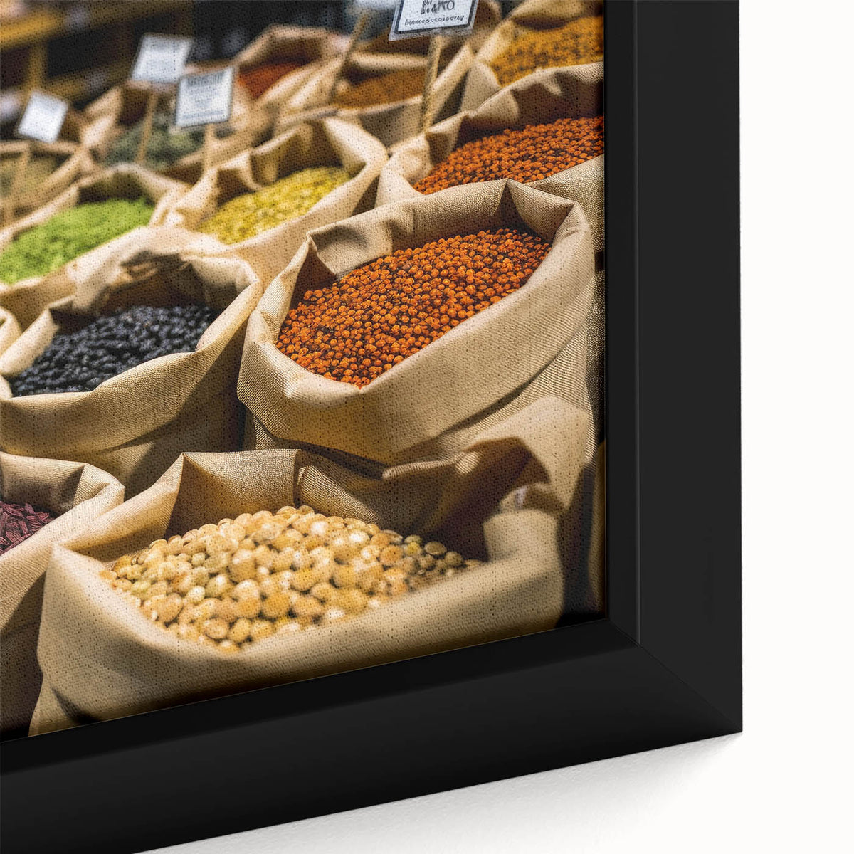 Extra large framed canvas featuring a textured depiction of Jerusalem in vibrant colors, ideal for living room decor.