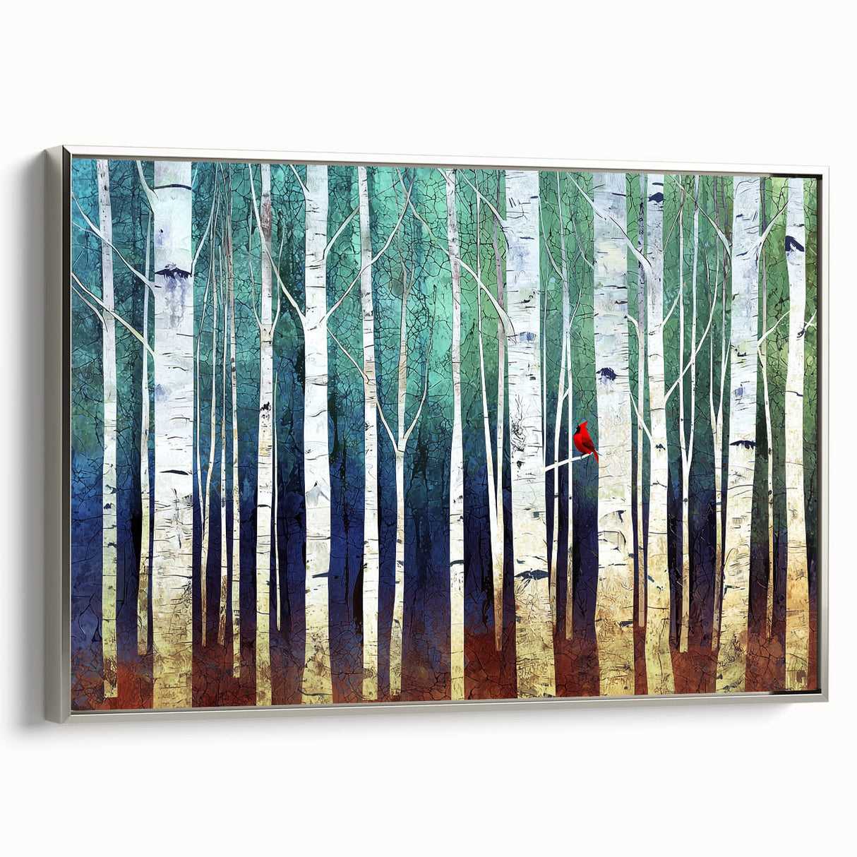 Framed abstract landscape canvas art showcasing a serene silver-toned design, highlighting gentle curves and soft colors, perfect for modern home decor.