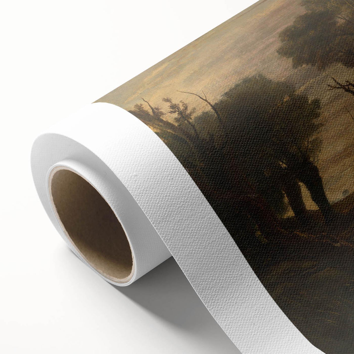 Historical Romanticism Canvas: Newark Abbey at Twilight