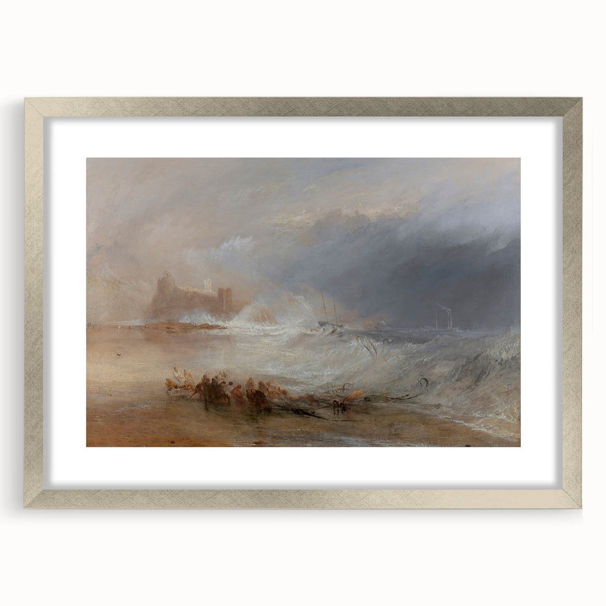 Romanticism Art: Northumberland Coastline and Shipwreck Drama