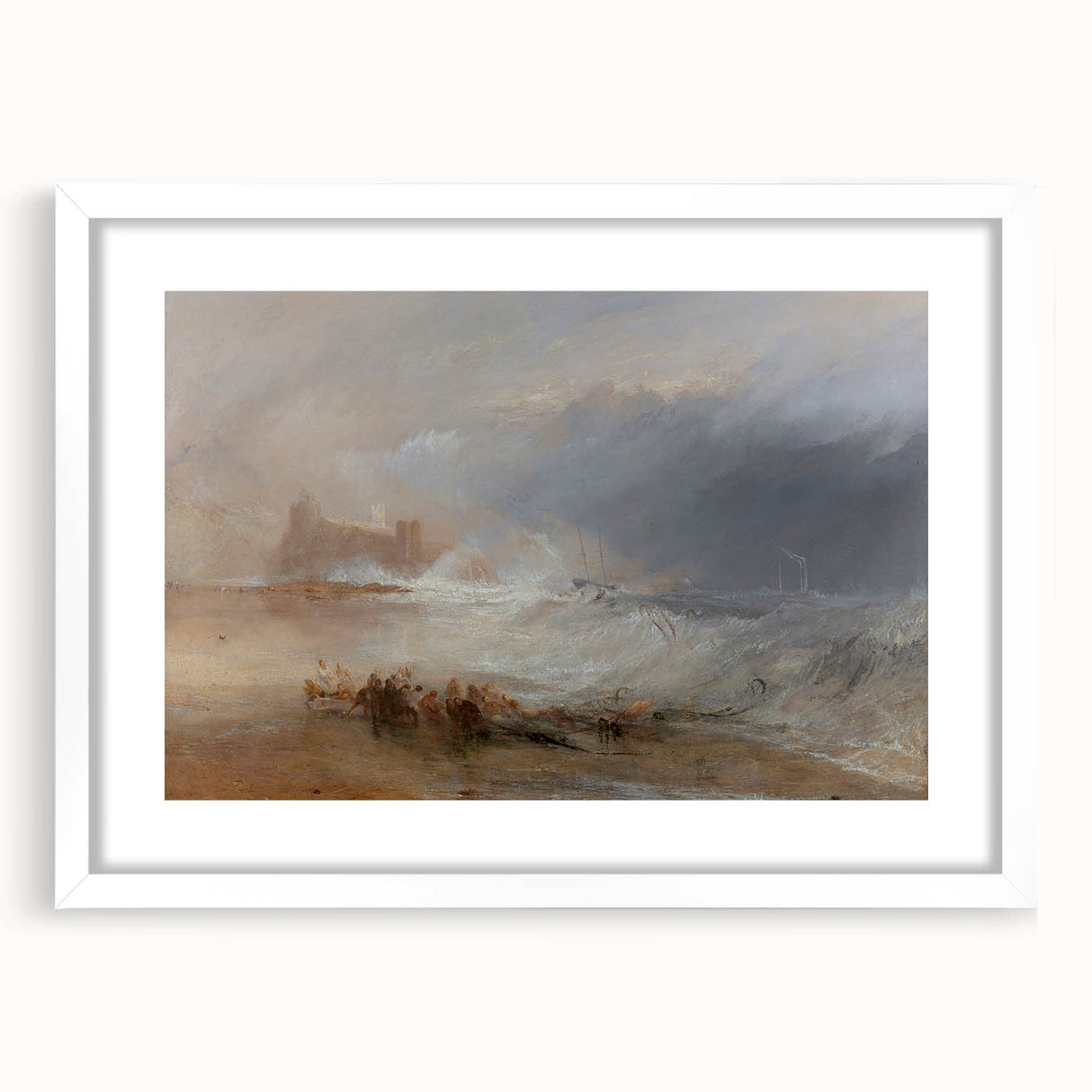 Romanticism Art: Northumberland Coastline and Shipwreck Drama
