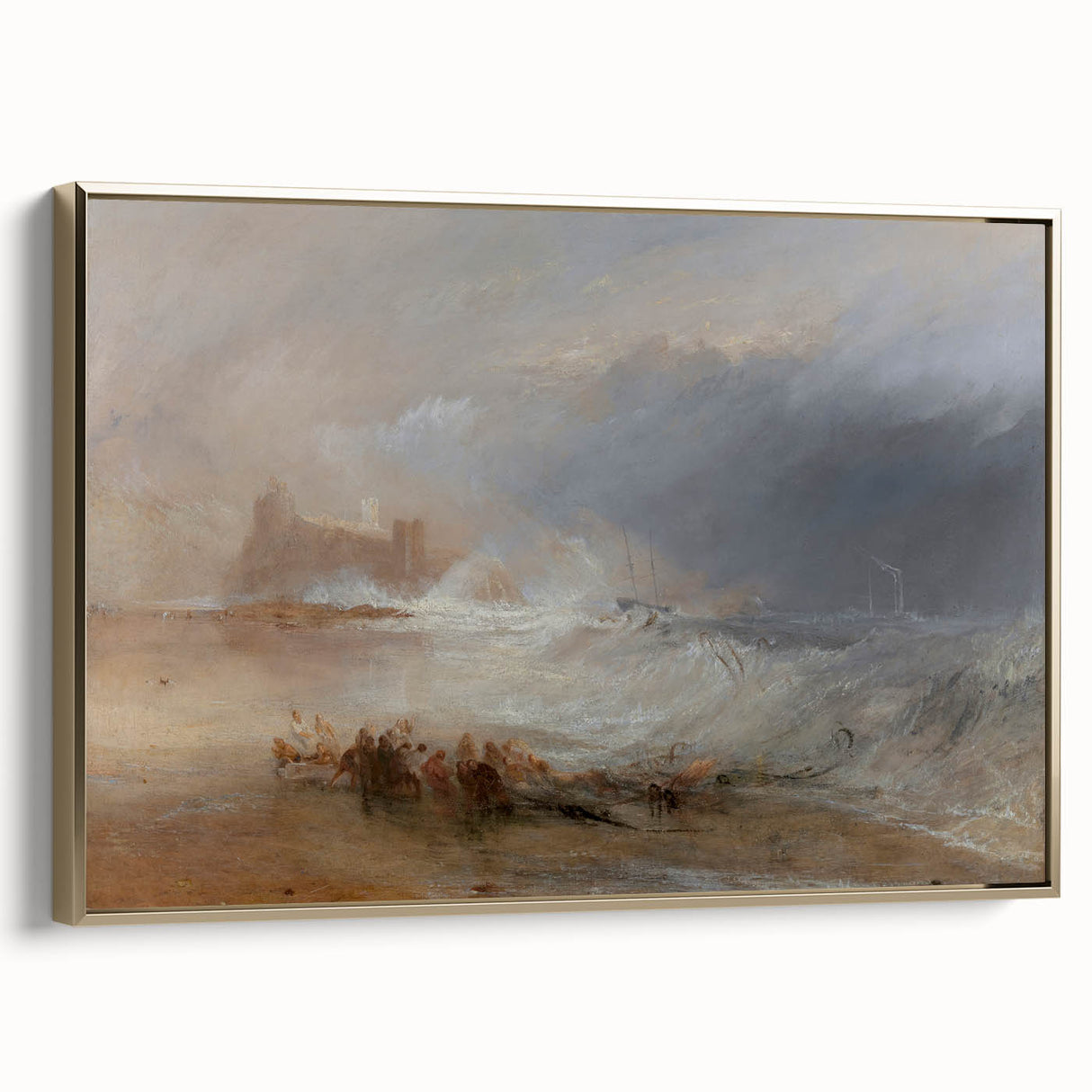 Romanticism Art: Northumberland Coastline and Shipwreck Drama