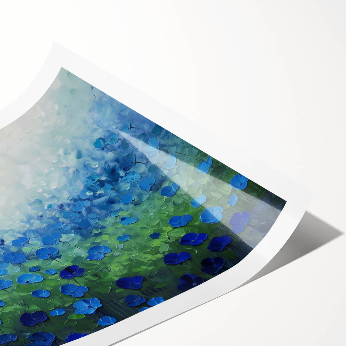 Abstract floral rolled canvas print showcasing vibrant colors and intricate patterns, elegantly packaged in a durable cardboard tube for easy transport and display. Perfect for enhancing home decor with artistic flair.