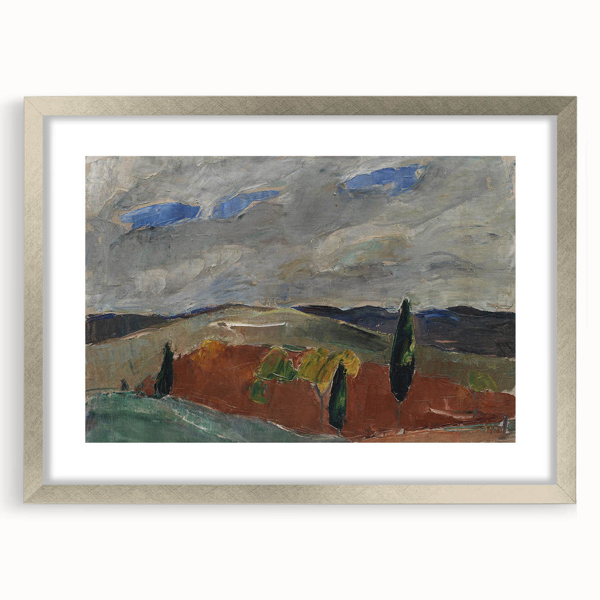 Classic Romantic Paintings: Cemetery Road in Toledo Landscape