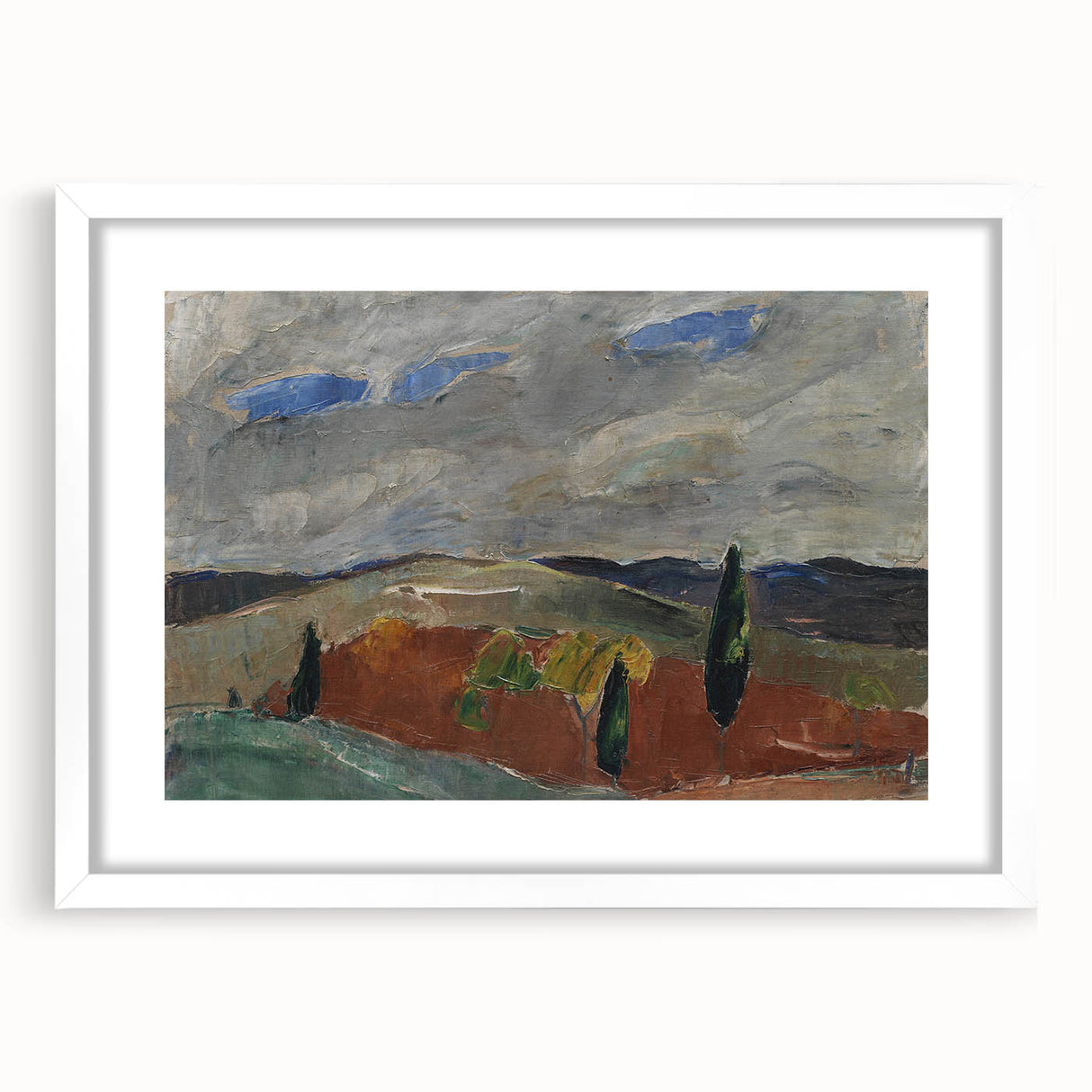 Classic Romantic Paintings: Cemetery Road in Toledo Landscape