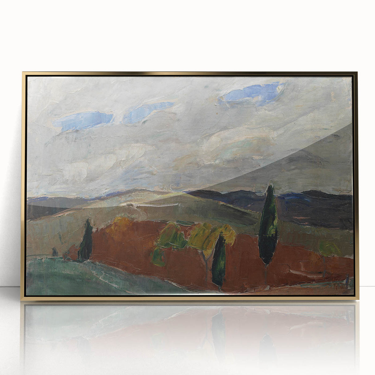 Classic Romantic Paintings: Cemetery Road in Toledo Landscape