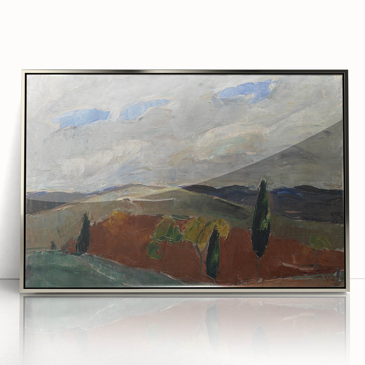 Classic Romantic Paintings: Cemetery Road in Toledo Landscape