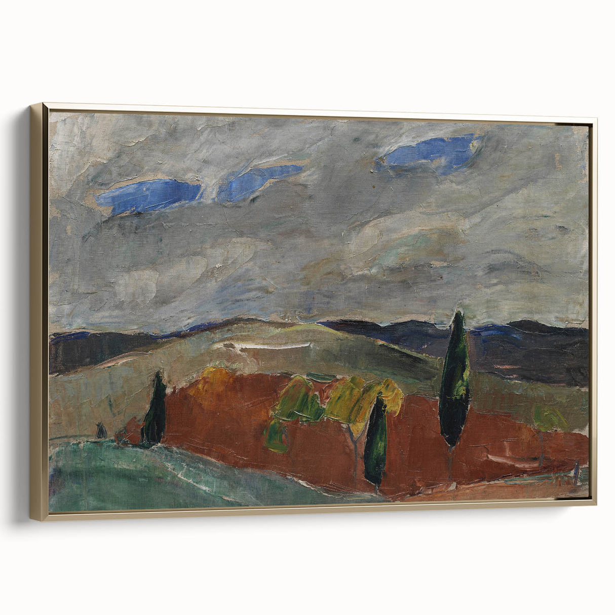 Classic Romantic Paintings: Cemetery Road in Toledo Landscape