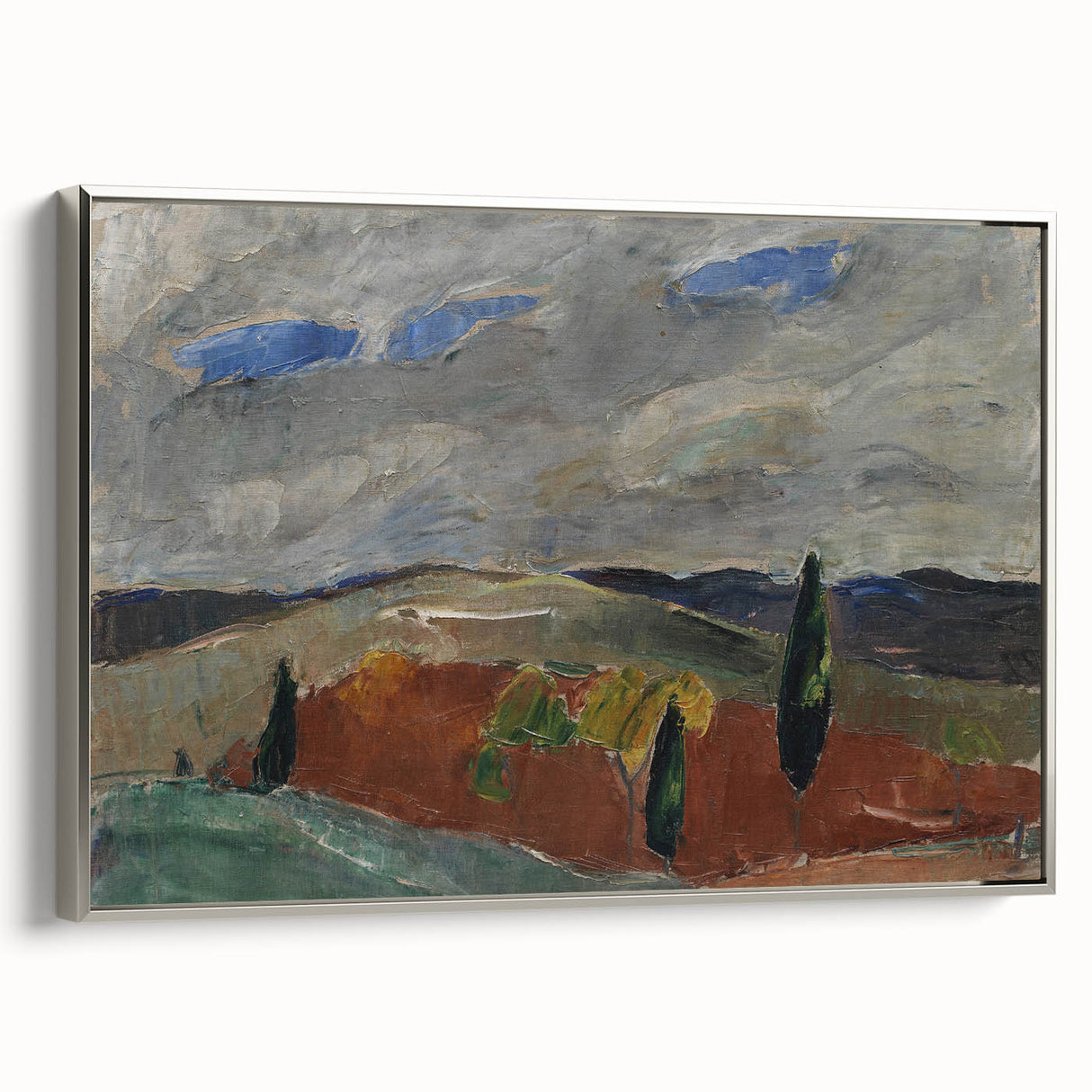 Classic Romantic Paintings: Cemetery Road in Toledo Landscape