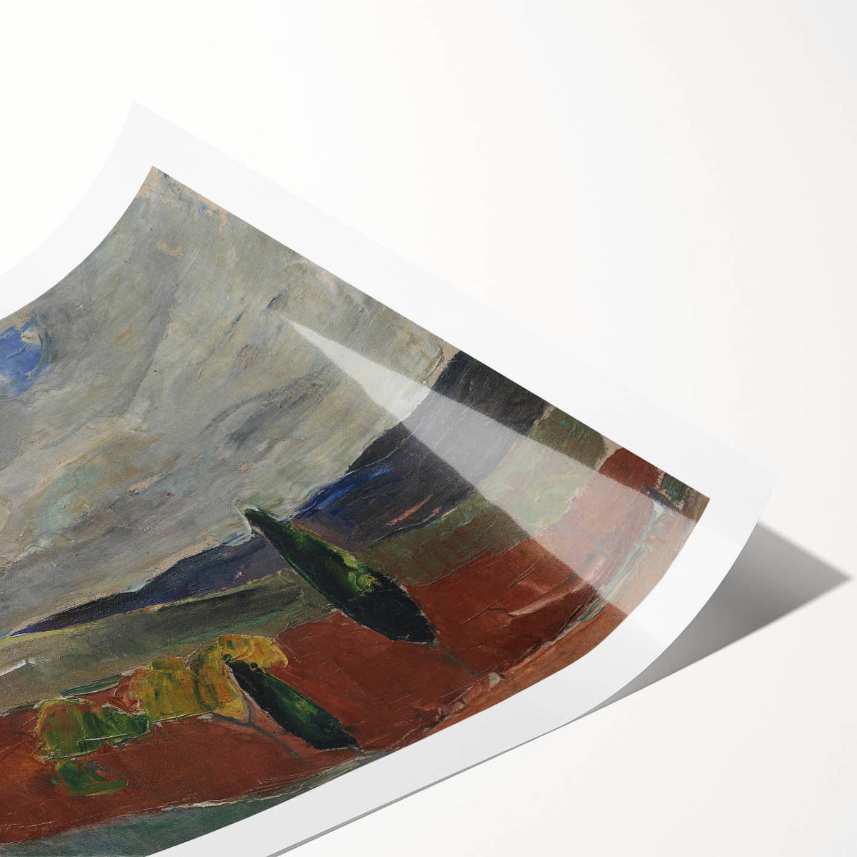 Classic Romantic Paintings: Cemetery Road in Toledo Landscape