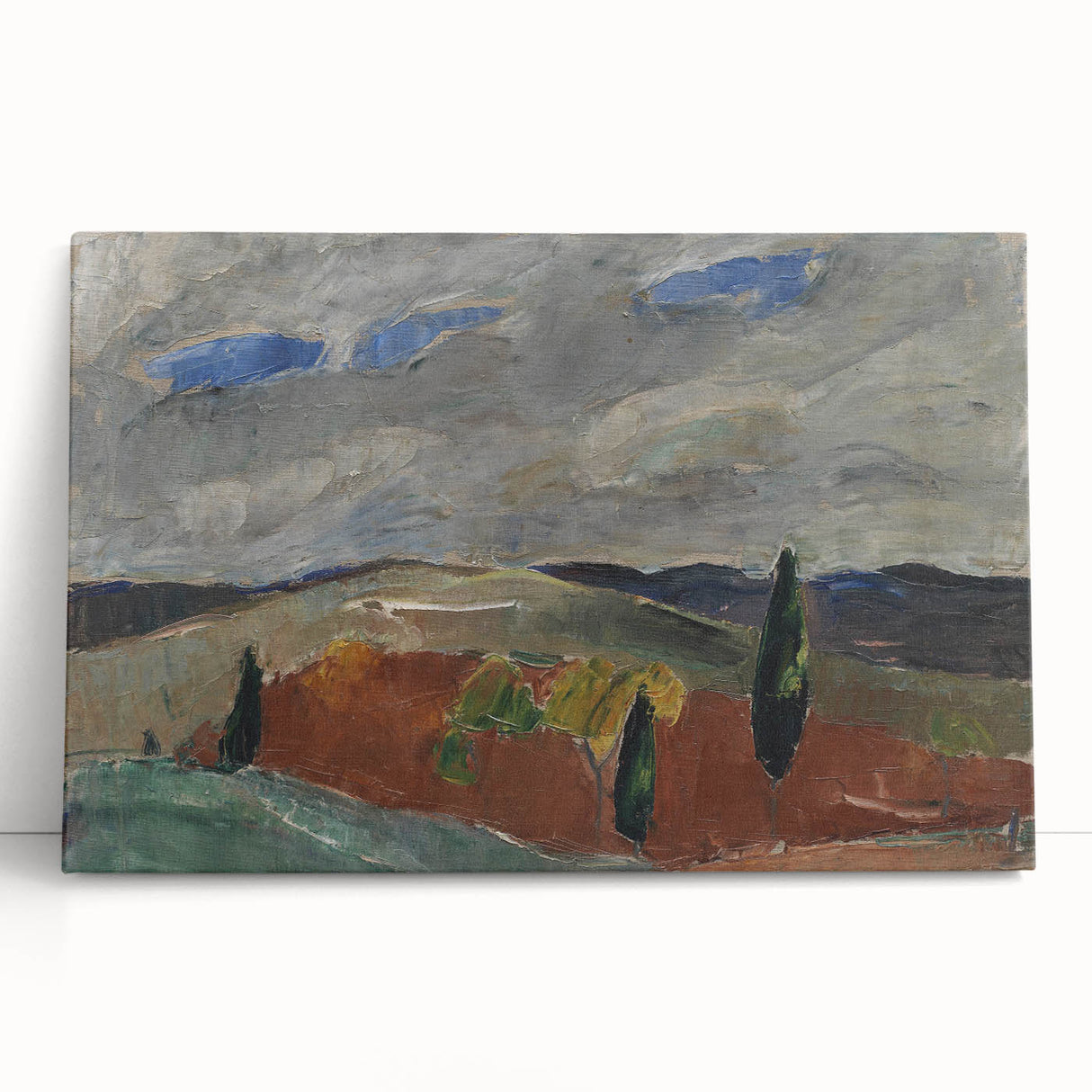 Classic Romantic Paintings: Cemetery Road in Toledo Landscape