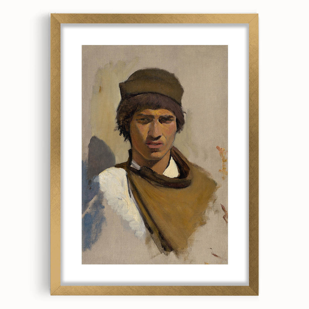 Romantic Art Prints: Young Gypsy - Historical Romanticism Portrait