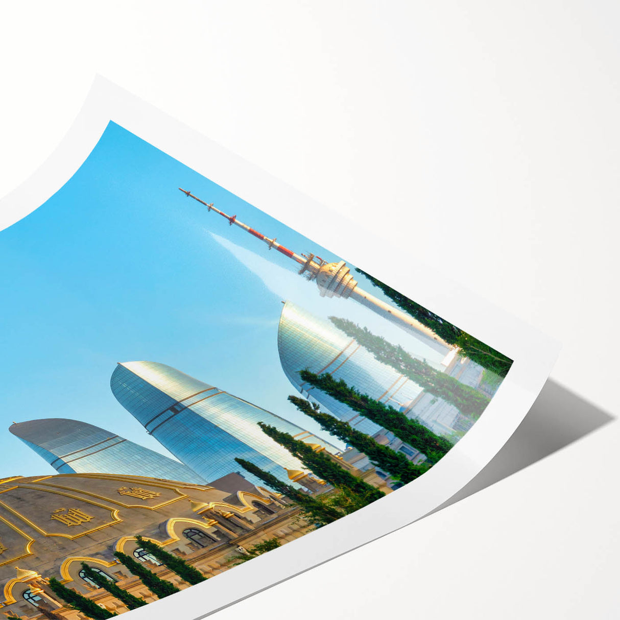 Extra large wall art featuring line art flowers in neutral tones on a rolled print, suitable for large living room decor.