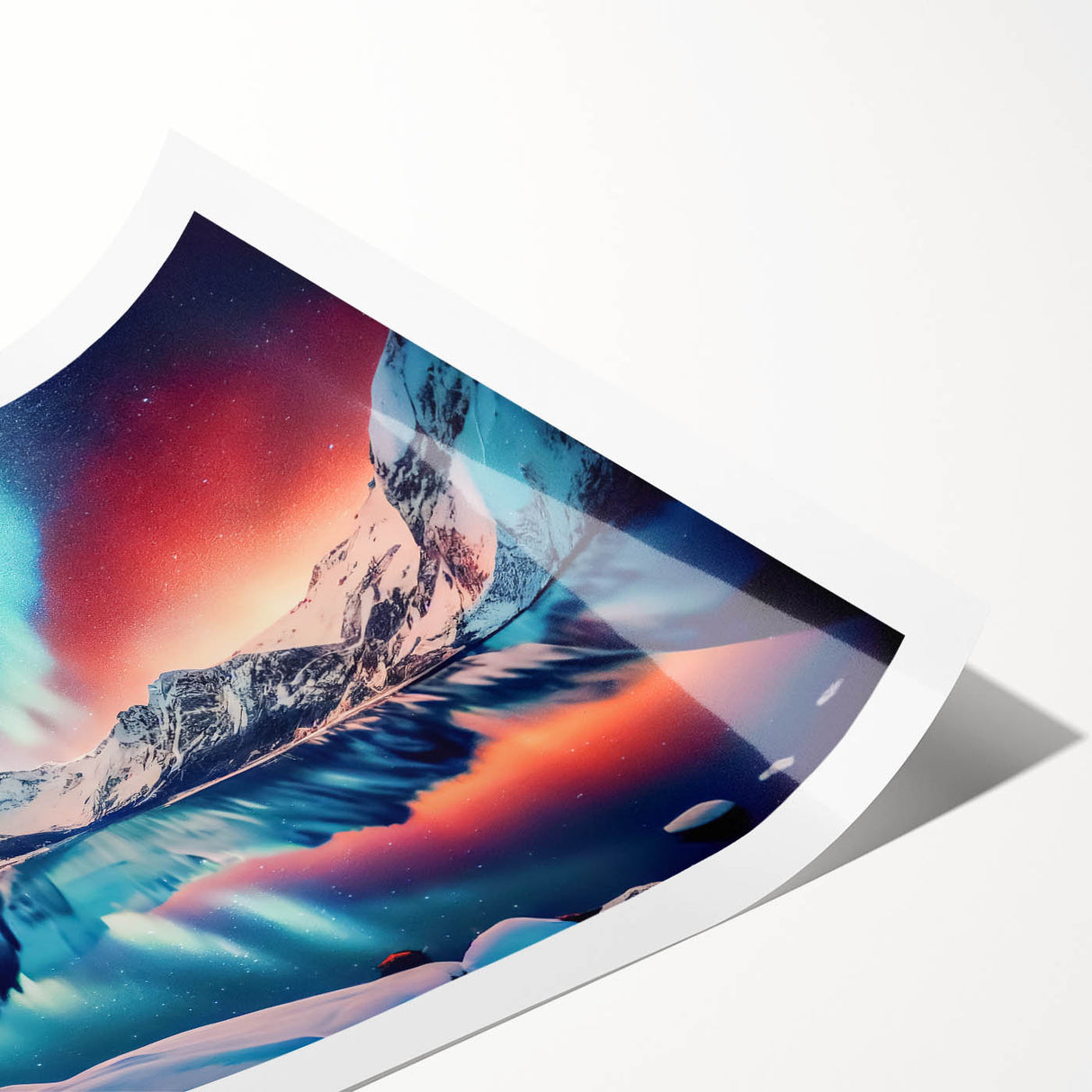 Extra large wall art featuring line art flowers in muted tones on a rolled print, ideal for large living room decor.