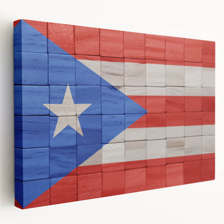 Large art depicting a serene Puerto Rican coastline on stretched canvas, ideal for kitchen wall art.