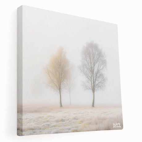 Abstract landscape stretched canvas art showcasing vibrant colors and dynamic shapes, perfect for modern home decor. Side view highlights its gallery wrap design and textured finish, ideal for adding a contemporary touch to any living space.