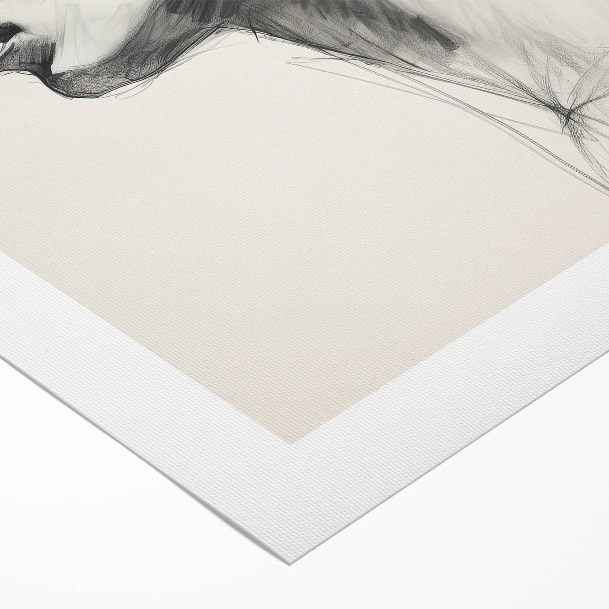 Abstract minimalist wall art print on rolled canvas, showcasing soft pastel colors and geometric shapes, perfect for modern home decor and artistic expression.