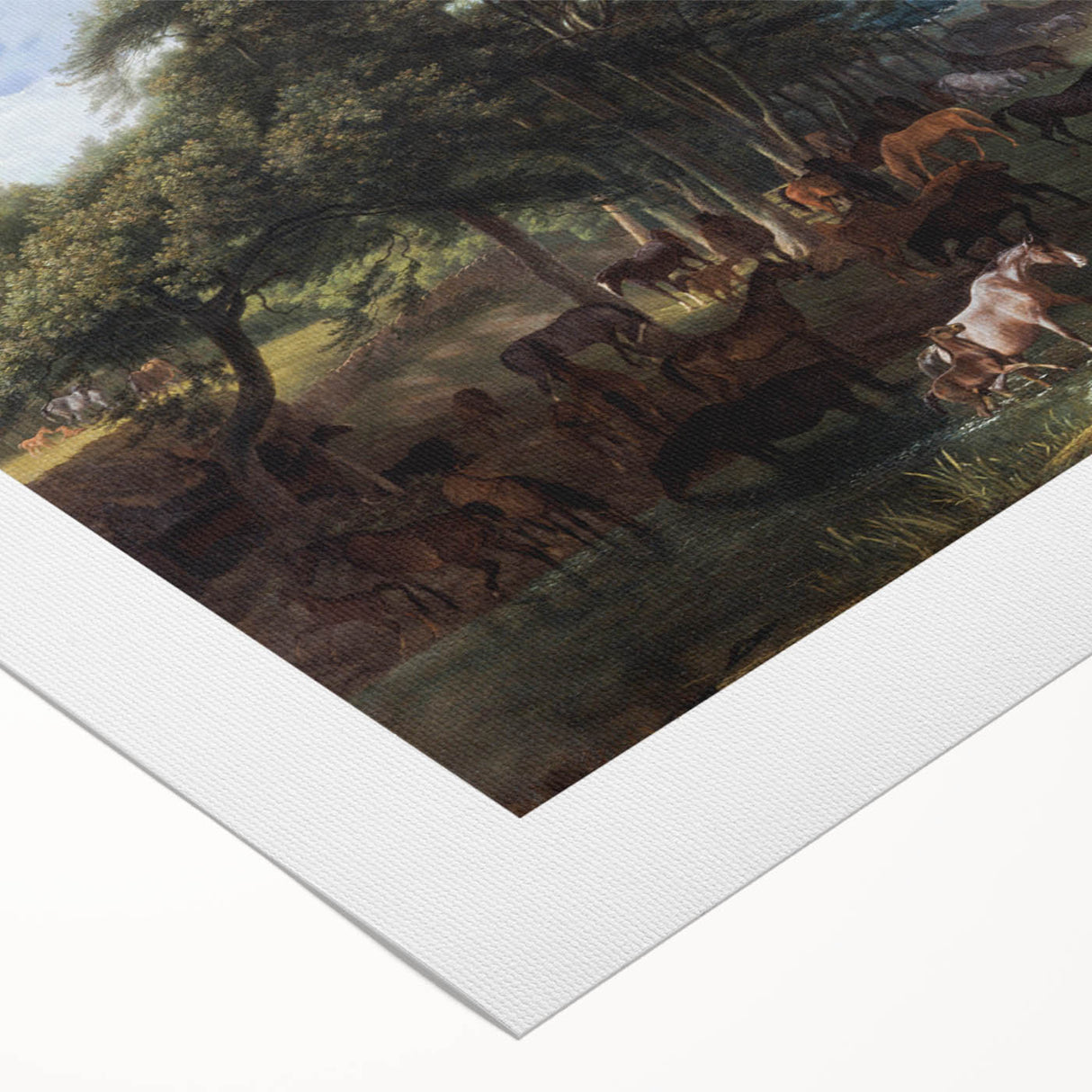 Famous Romantic Era Art: Lord Rivers' Stud Farm by Jacques–Laurent Agasse