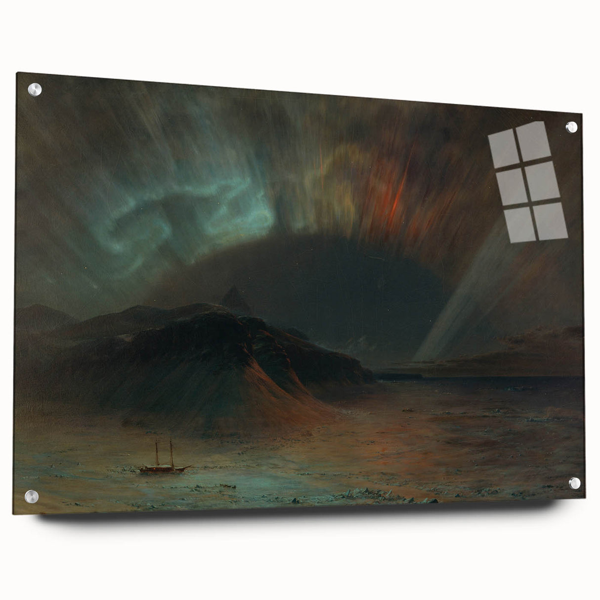 Famous Romantic Era Art: Aurora Borealis by Frederic Edwin Church