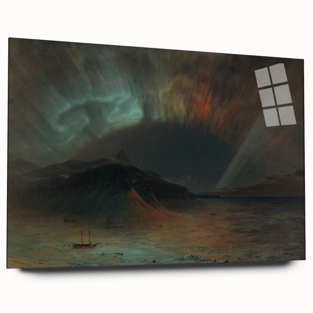Famous Romantic Era Art: Aurora Borealis by Frederic Edwin Church