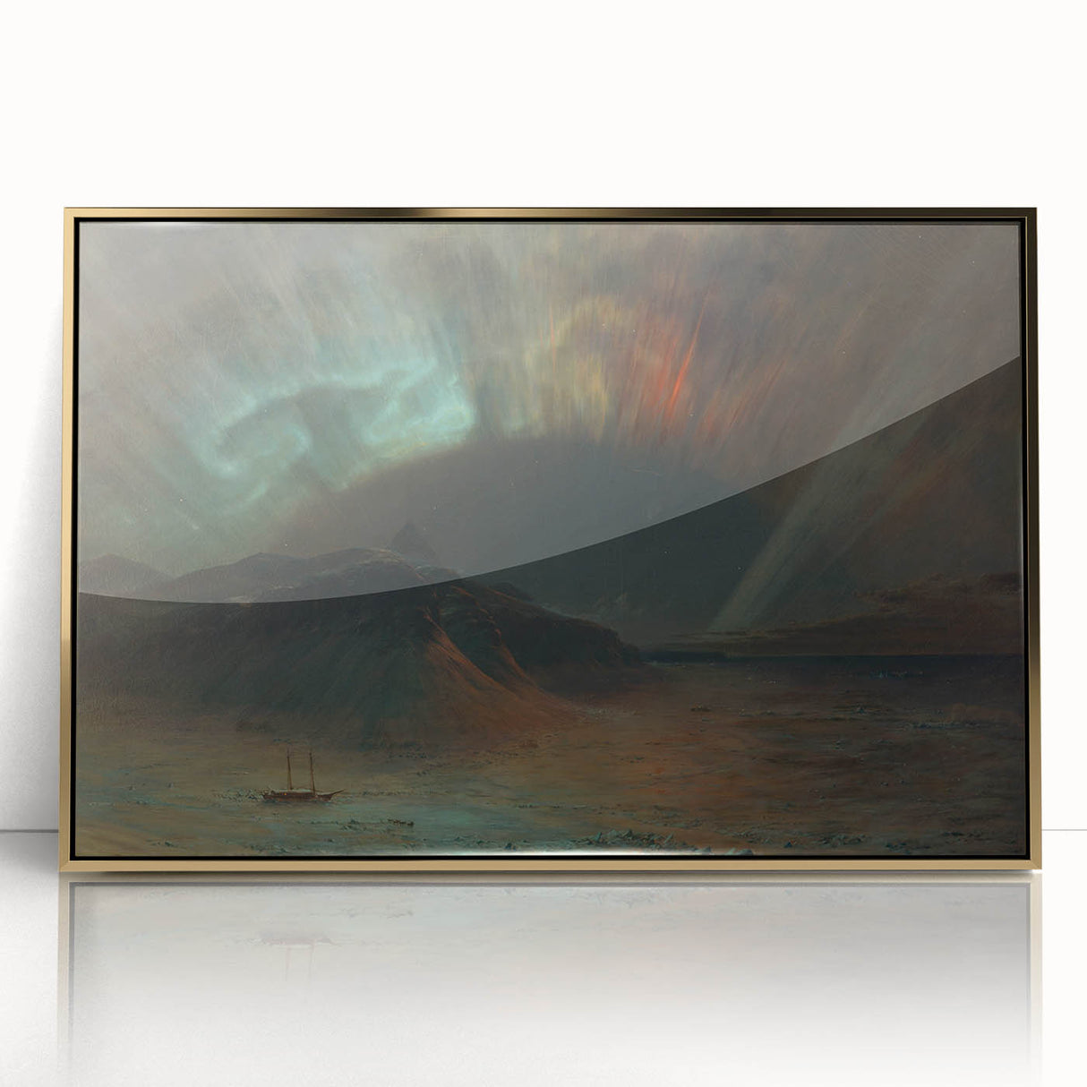 Famous Romantic Era Art: Aurora Borealis by Frederic Edwin Church