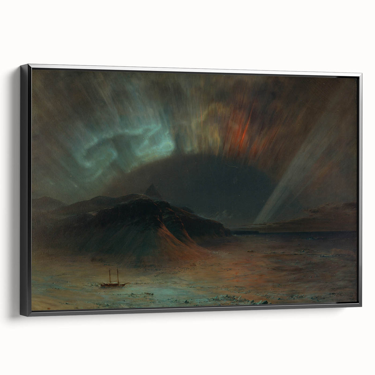 Famous Romantic Era Art: Aurora Borealis by Frederic Edwin Church