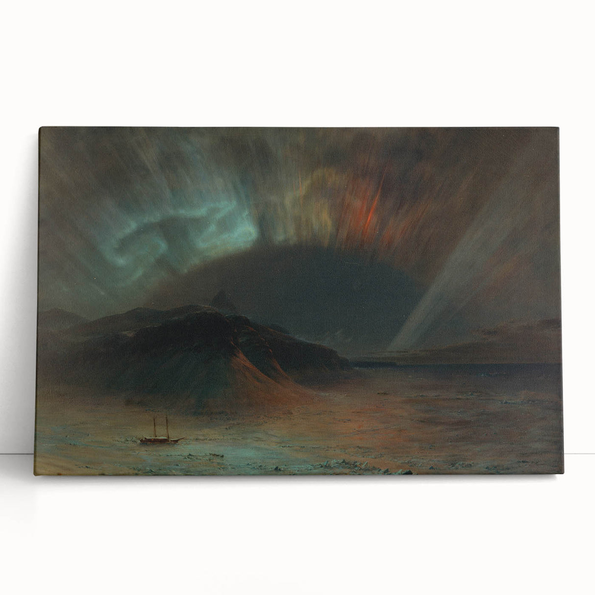Famous Romantic Era Art: Aurora Borealis by Frederic Edwin Church